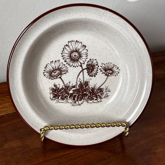 Set of 4 Noritake Desert Flowers Rim Fruit Dessert Bowl 5 5/8” Sauce Daisy 8341 - Picture 3 of 9